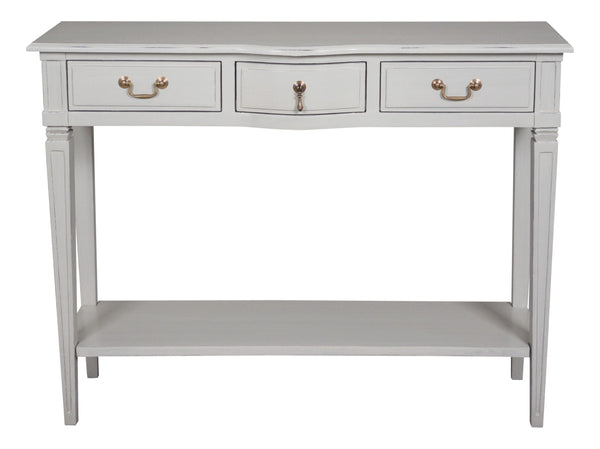 Bella Double Console with Shelf - Painted