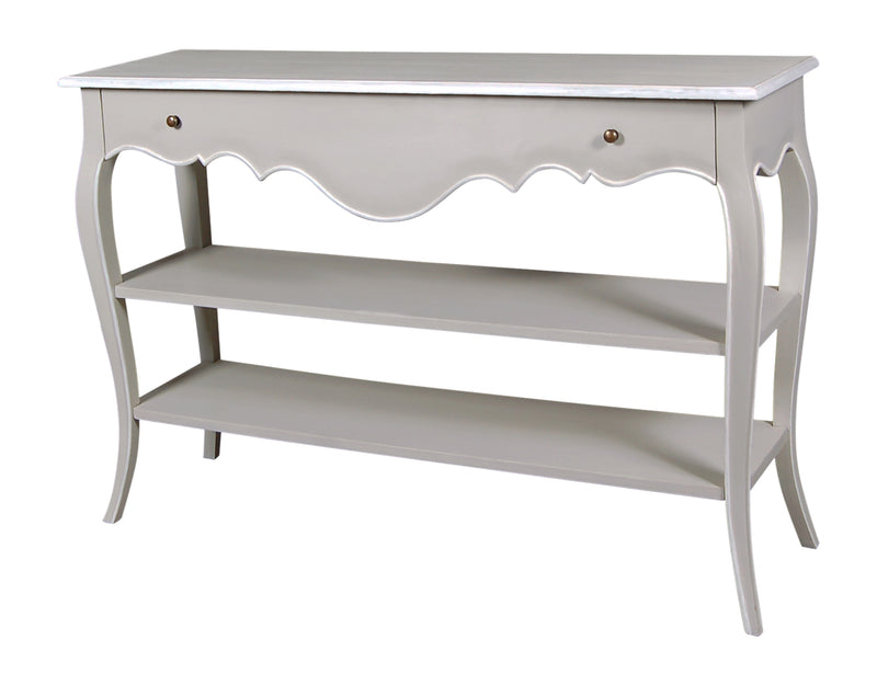 Annecy Console Table with 1 Drawer & 2 Shelves