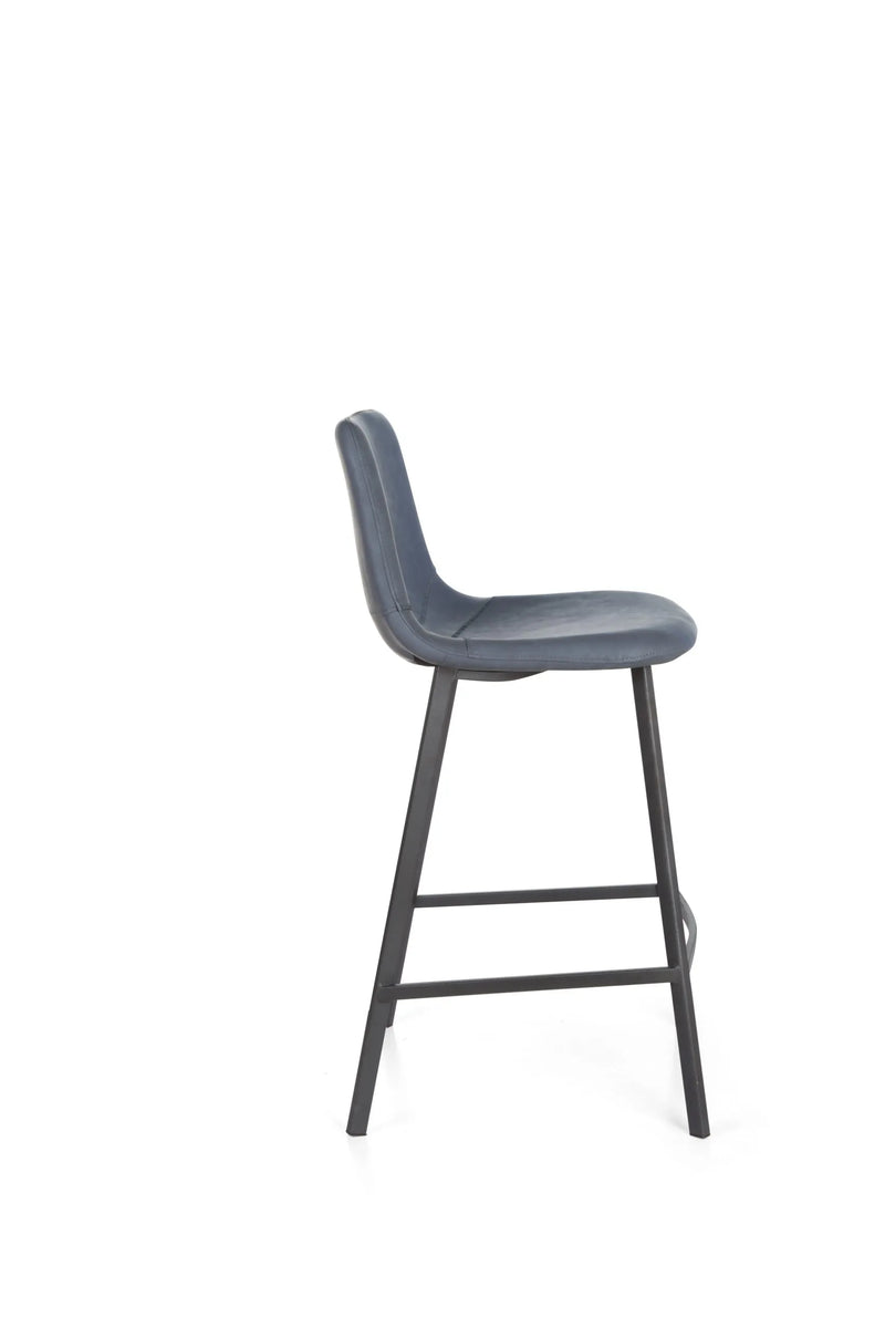 Vintage Counter Stool Blue