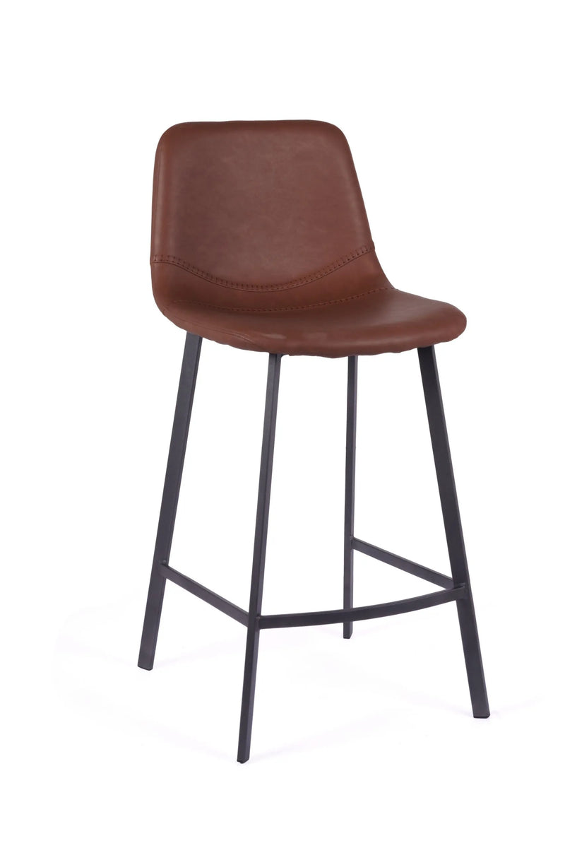 Vintage Counter Stool Cognac