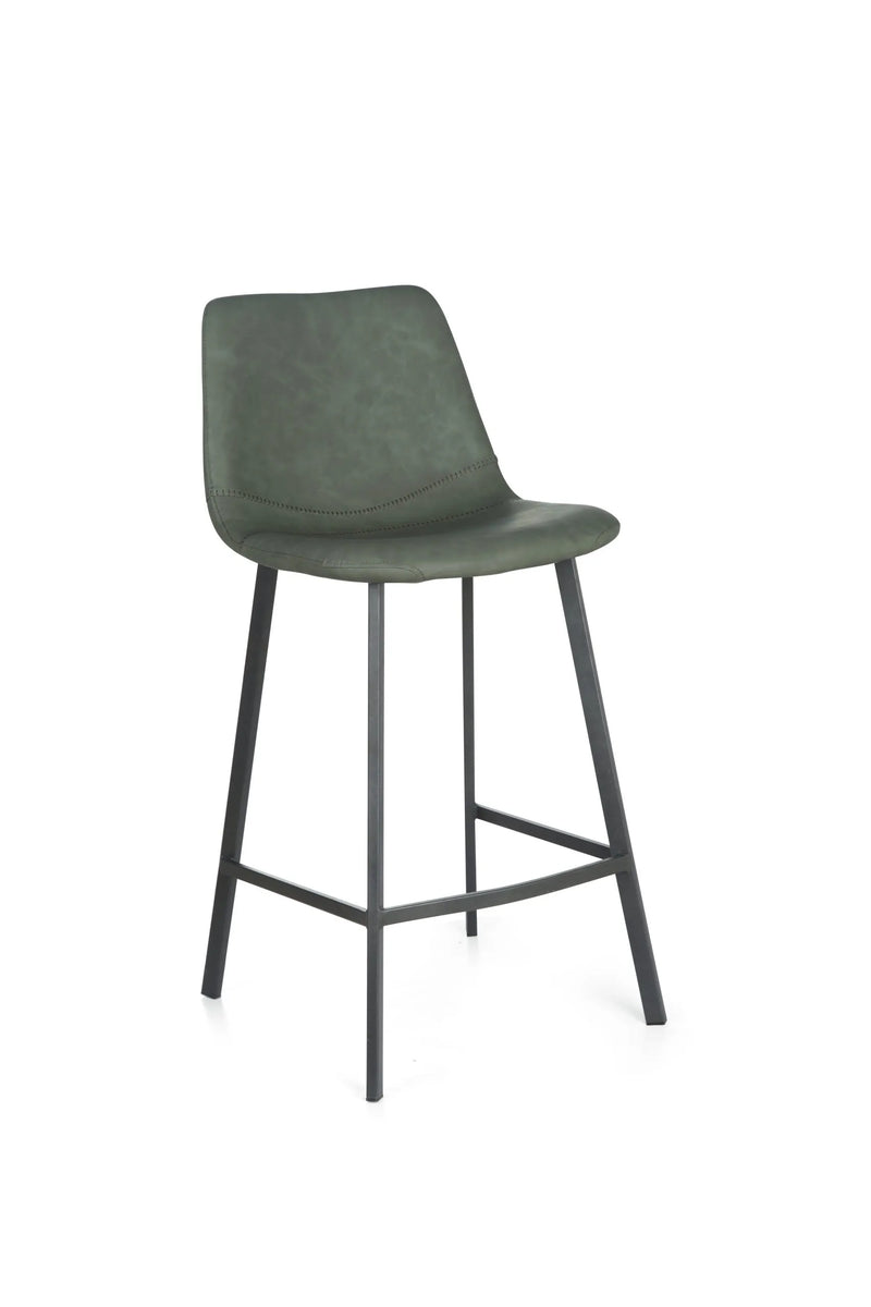 Vintage Counter Stool Green