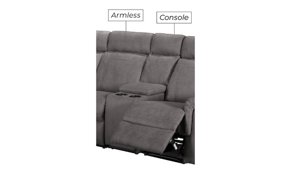 Bally Mor Corner Group Console Unit - Grey
