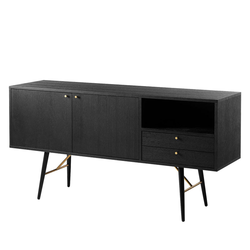 Barca Sideboard 1550 - Black and Copper