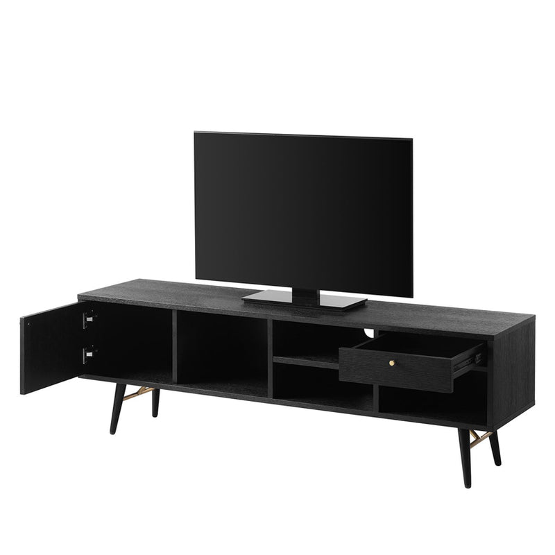 Barca TV Unit 1500 - Black and Copper