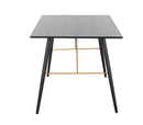 Barca Dining Table 1200 - Black and Copper