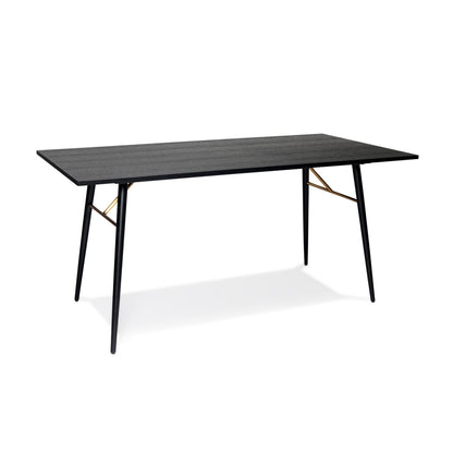 Barca Dining Table 1200 - Black and Copper
