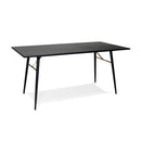 Barca Dining Table 1200 - Black and Copper