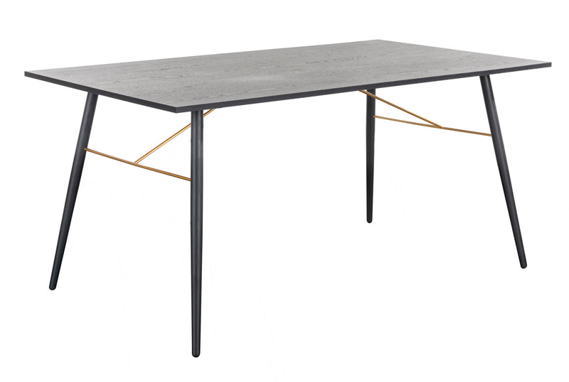 Barca Dining Table 1600 - Black and Copper