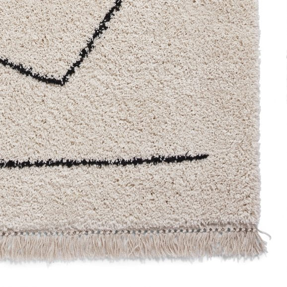 Boohoo A474 Rug White/Black