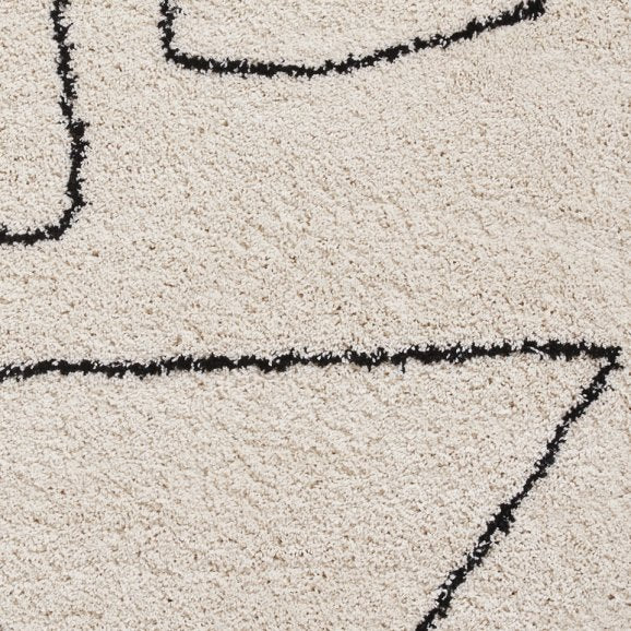 Boohoo A474 Rug White/Black
