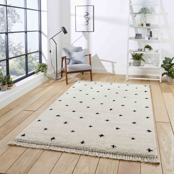 Boohoo A475 Rug White/Black