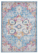 Boston G0532 Rug Blue/Fuchsia