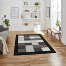 Brook  BRK04 Rug Black/Grey