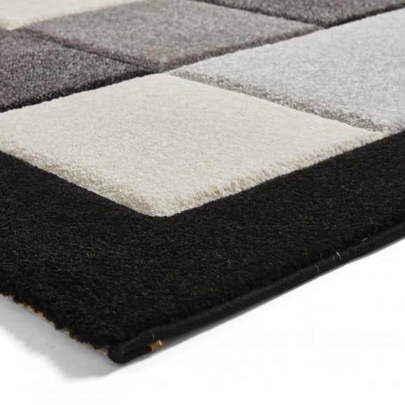 Brook  BRK04 Rug Black/Grey