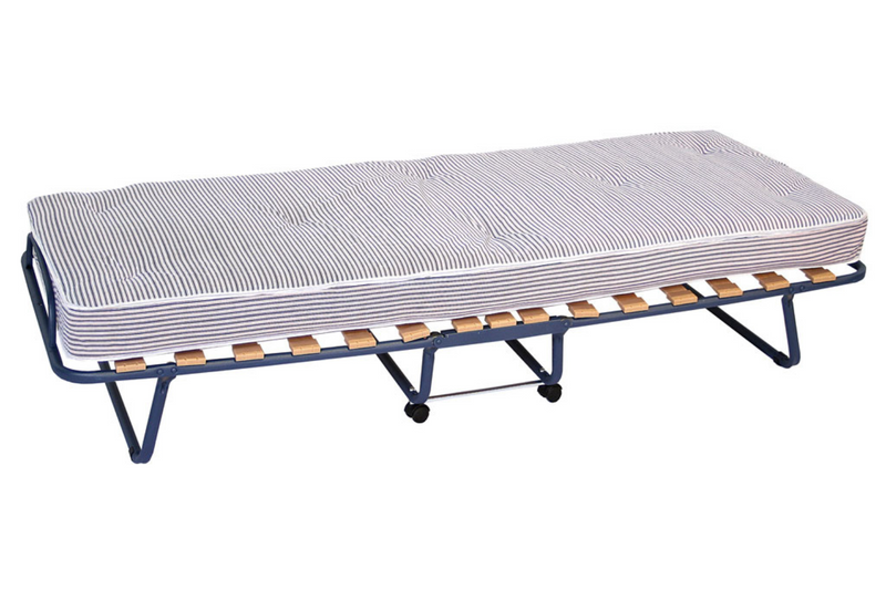 Como Single Folding Bed With Plywood Slatted Base, FR Mattress 80x 190 x 12cm