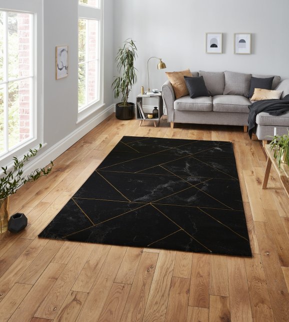 Craft 23299 Rug Black/Gold