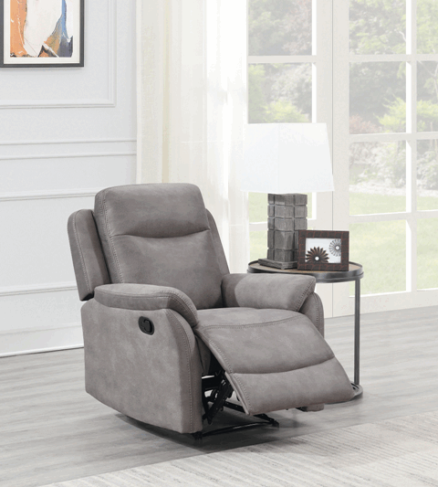 Ethan Reclining Armchair Grey