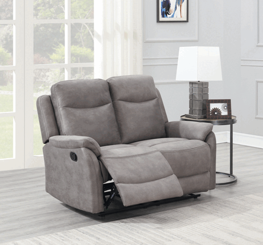 Ethan 2 Seater Reclining Sofa Grey