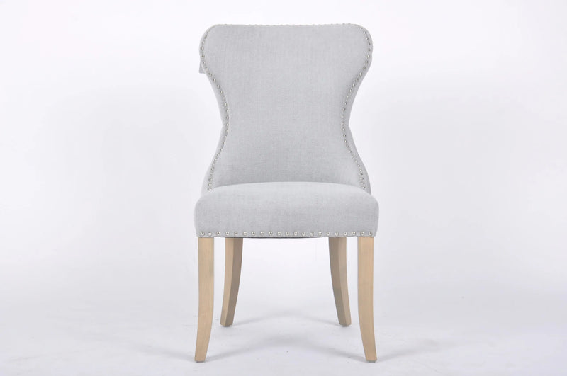Grey Button Back Dining Chair
