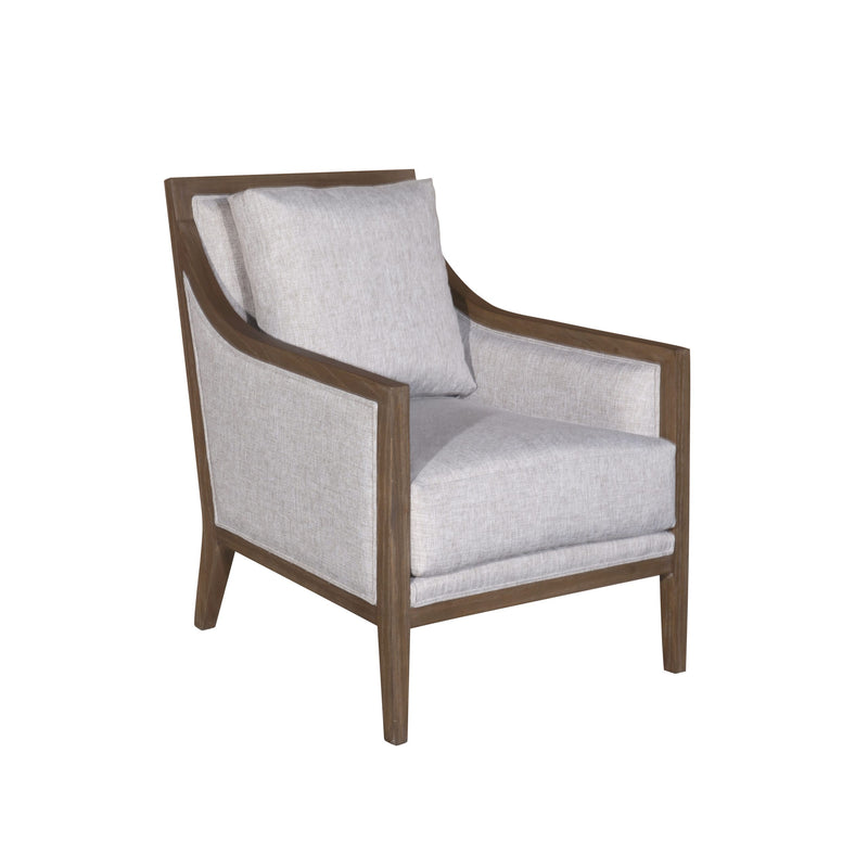 Helena Contemporary Armchair - Walnut Finish