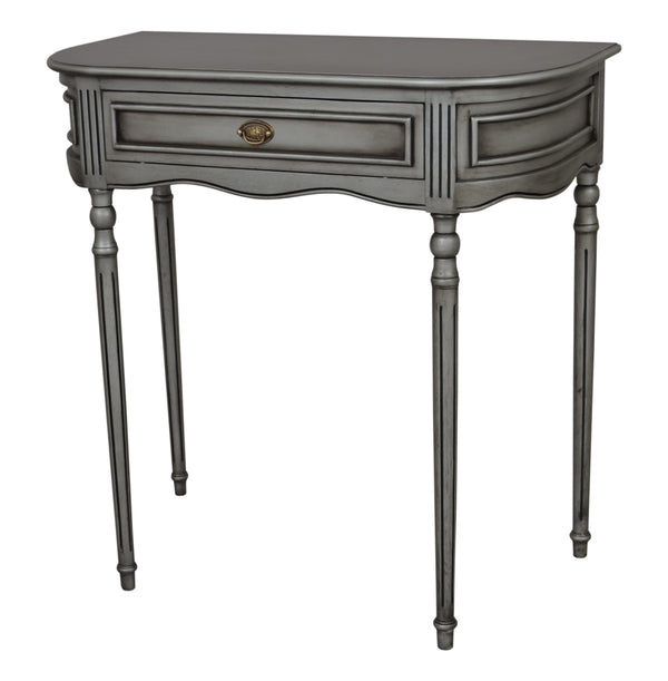 Hermitage 1 Drawer Hall Table - Silver