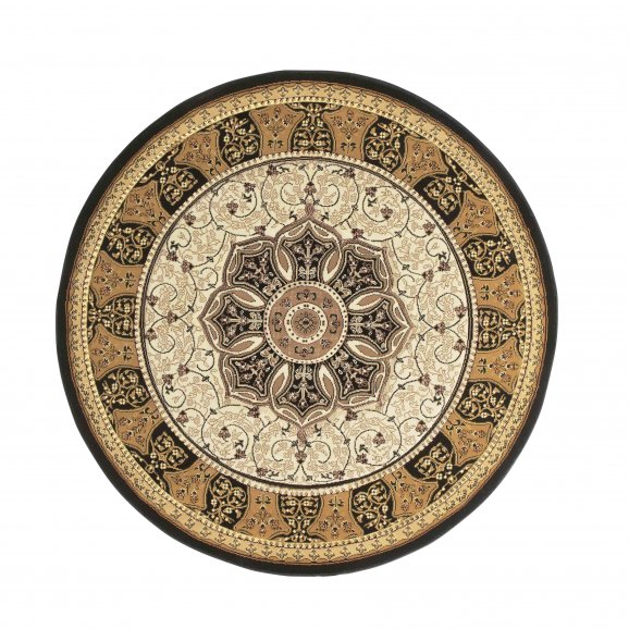 Heritage 4400 Rug Black/Cream Circle