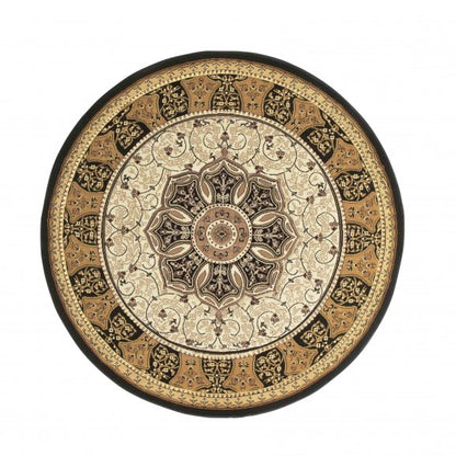 Heritage 4400 Rug Black/Cream Circle