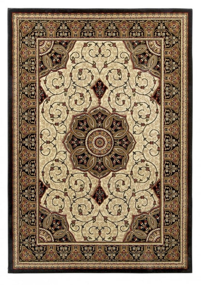 Heritage 4400 Rug Black/Cream