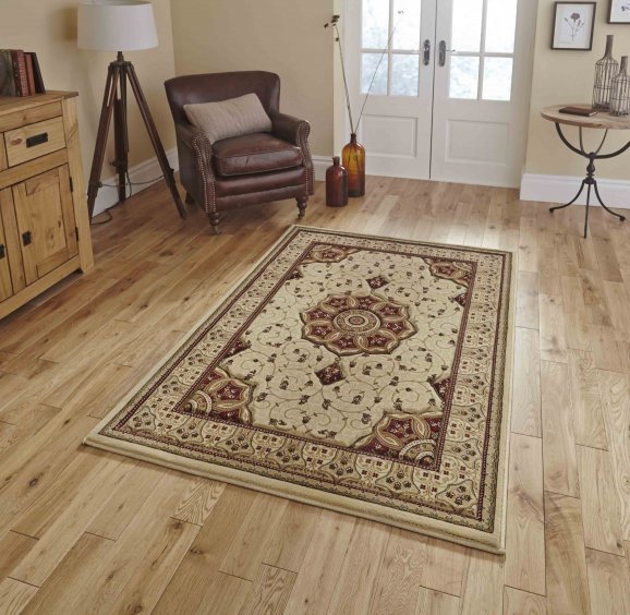 Heritage 4400 Rug Cream/Red