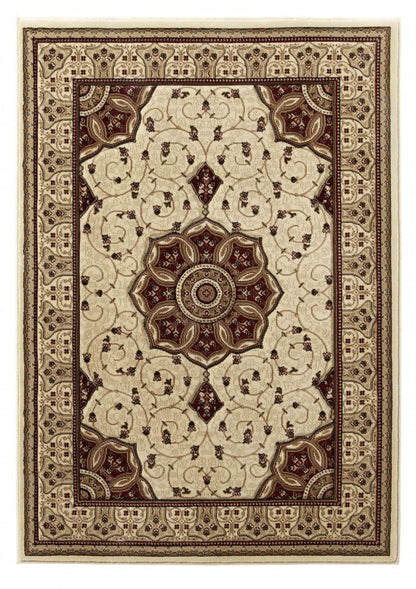 Heritage 4400 Rug Cream/Red