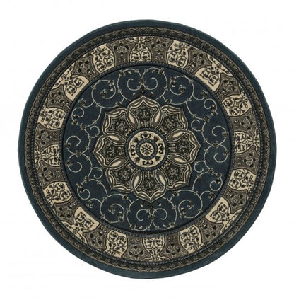 Heritage 4400 Rug Dark Blue Circle