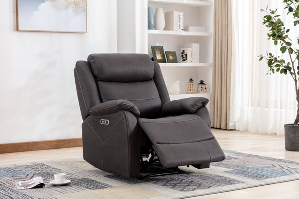 Yara Electric Reclining Armchair Slate