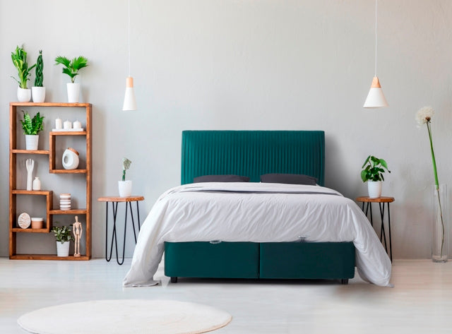 Layla 4'6" Storage Bed - Green