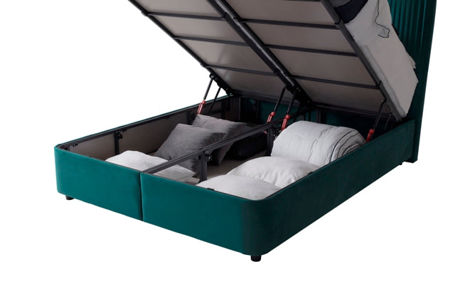 Layla 4'6" Storage Bed - Green