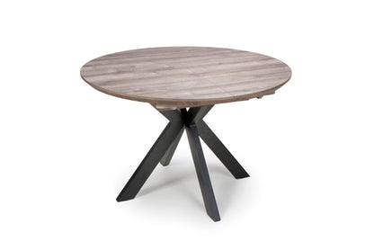 Murrisk Extending Round Table 1200-1600mm - Grey