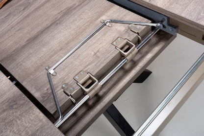Murrisk Extending Round Table 1200-1600mm - Grey