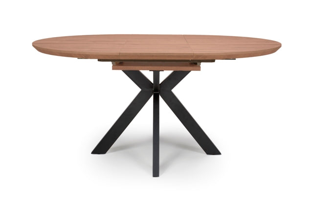 Murrisk Ext Round Table 1200-1600mm Light Walnut