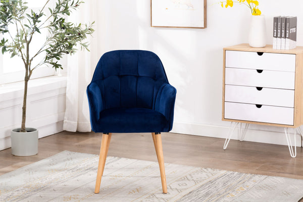 Brooklyn Velvet Accent Chair Blue