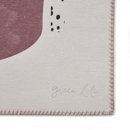Shelly AB0151 Rug Rose/Crimson