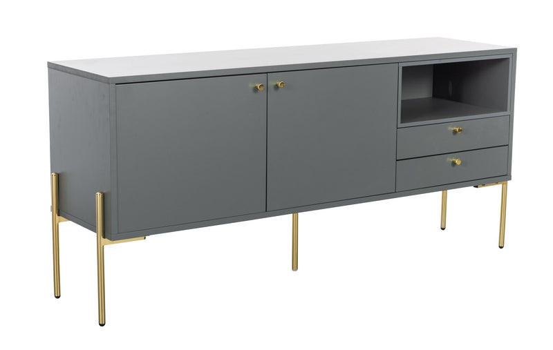 Milan Sideboard 1500 - Grey and Gold
