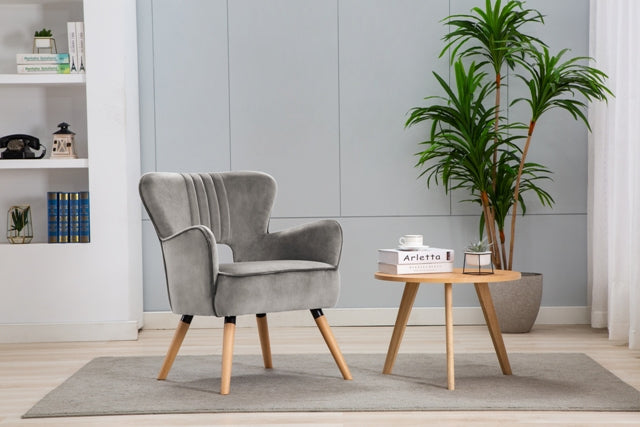 Sapphire Fabric Leisure Chair - Grey