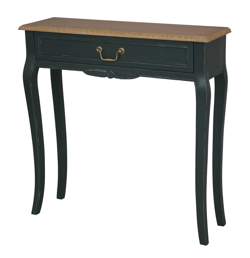 Tuscan Emerald Green 1 Drawer Console Table