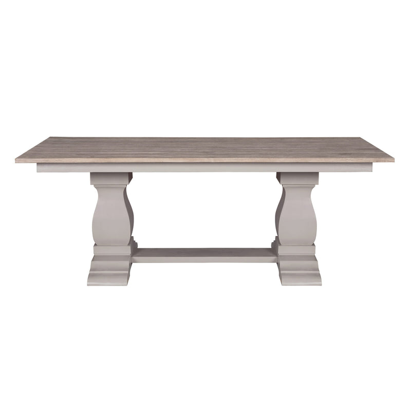 220cm Sophie Twin Pod Dining Table - Hardwick/Rustic Brown