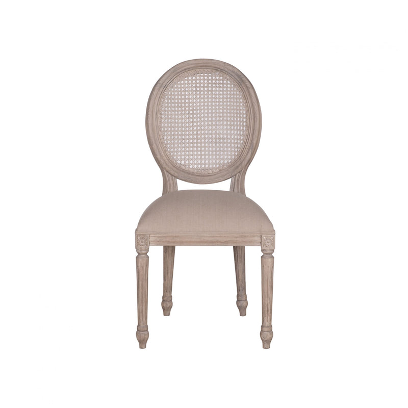 Sophie Rattan Balloon Back Dining Chair - All Rustic Brown