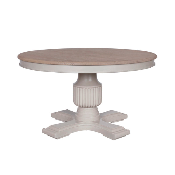 140cm Sophie Round Dining Table - Hardwick/Rustic Brown