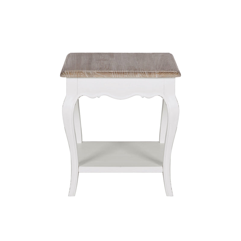Sophie End Table with Shelf - Oak Antique
