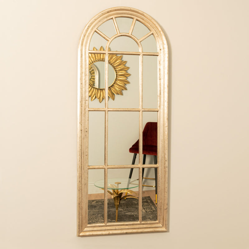 Palladian Window Mirror Lrg Country Champagne