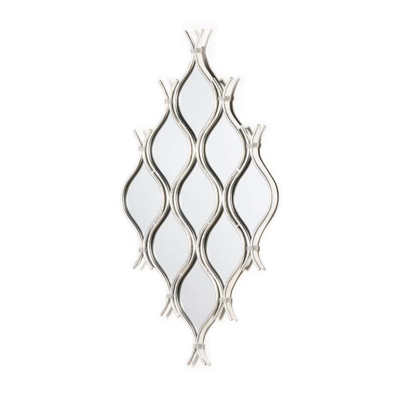 Wave 9 Mirror Cluster Silver Leaf