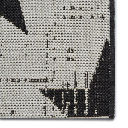 Santa Monica 48648 Rug White/Black