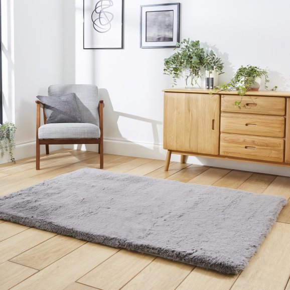Super Lux Rug Grey